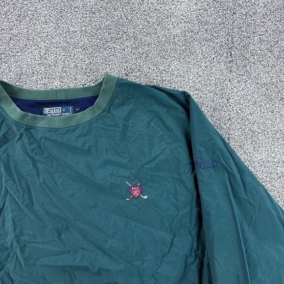 Vintage Y2K Polo Ralph Lauren Golf‎ Windbreaker Mens 2XL Green Pullover V Neck - Picture 2 of 6